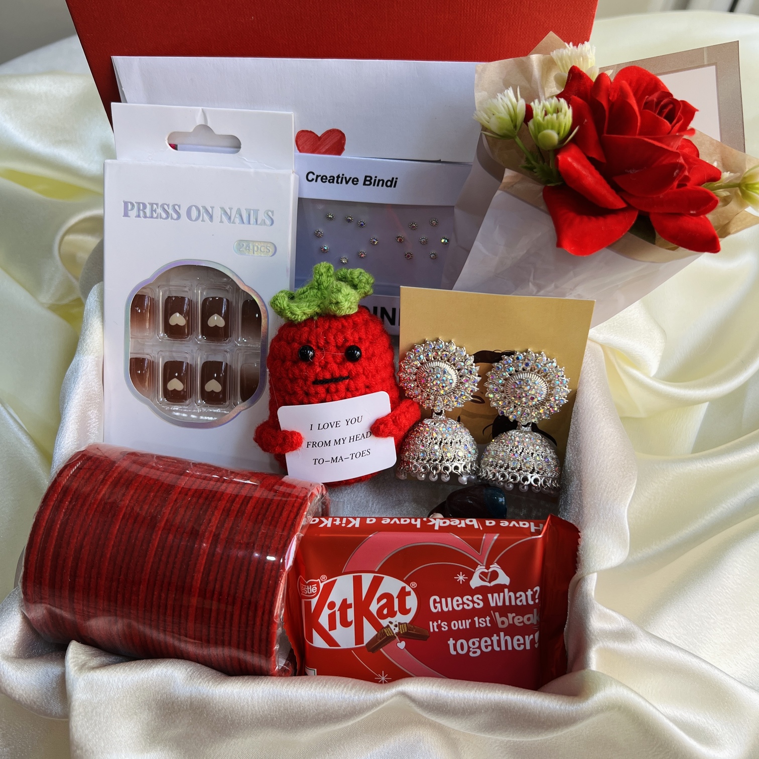 Desi Girl Red Hamper ❤️